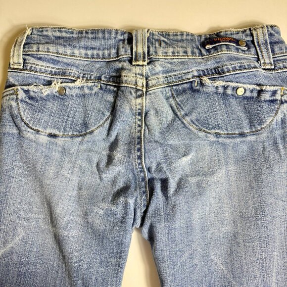 Vigoss Jeans Women’s Size 27 Bootcut Distressed Stretch Denim – Light Wash - Picture 8 of 16